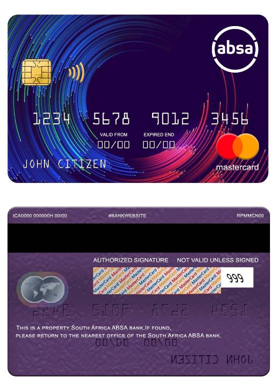 South Africa ABSA bank mastercard